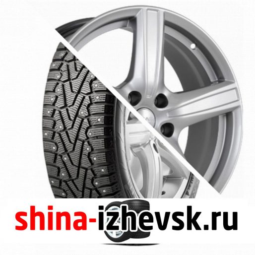 Колесо в сборе Pirelli Winter Ice Zero 225/60 R17 T 103 + СКАД Адмирал 6.5xR17 5×114.3 ET35 DIA67.1 Черный глянцевый с полированной лицевой поверхностью в Ижевске